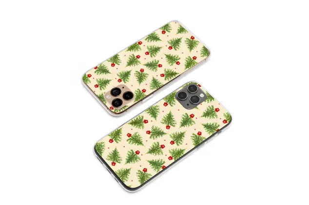 Oppo Reno8 Clear Clear Festive Christmas Tree Pattern Holiday Winter Design S S Phone Case
