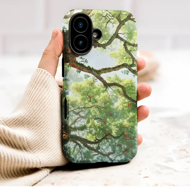 Oppo Reno8 Enchanted Forest Canopy Lush Botanical Art Mini S S Phone Case