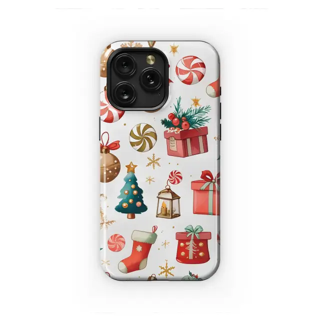 Oppo Reno8 Festive Christmas Collage Holiday Ornament Pattern S S Phone Case