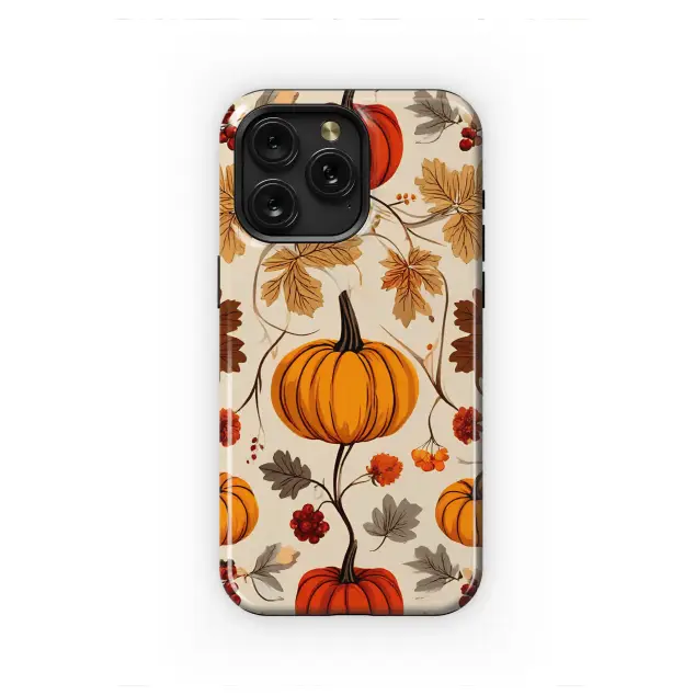 Samsung Galaxy A02s Spiced Pumpkin Harvest Botanical Art Phone Case