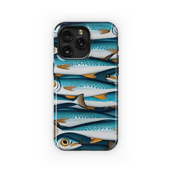 Sardines Samsung Galaxy A03s Phone Case - Image 1