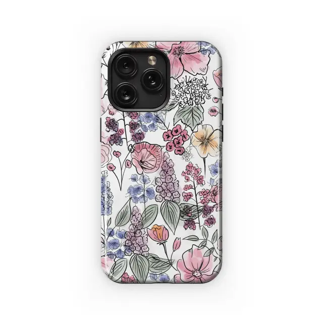 Samsung Galaxy A04s Blooming Watercolor Garden Phone Case