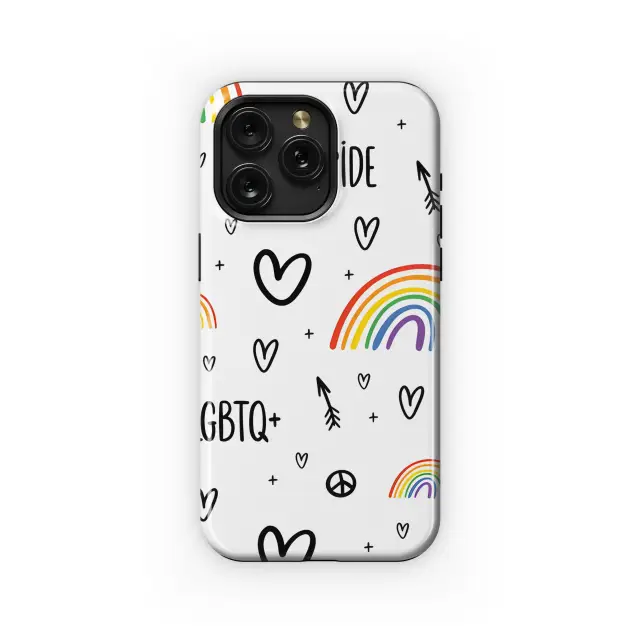 Samsung Galaxy A05s Pride Month Hearts LGBT Rainbow Phone Case