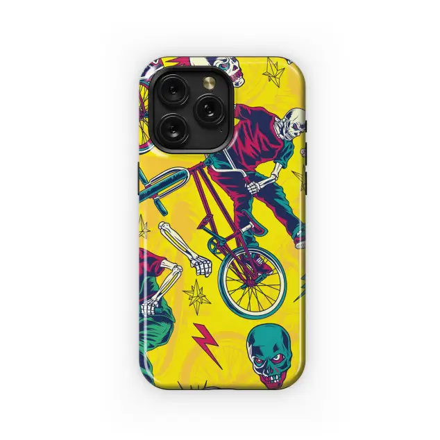 Samsung Galaxy A11 Pop Culture BMX Skull Phone Case