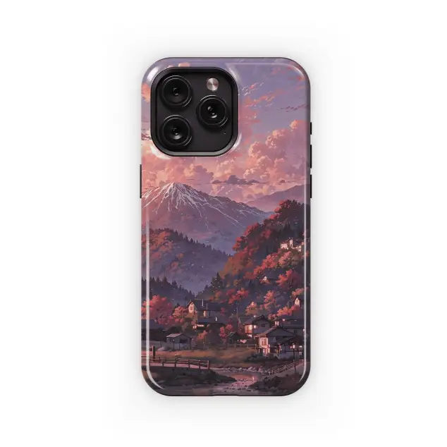 Samsung Galaxy A13 4G Autumn Mountain Village Phone Case