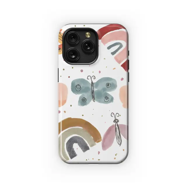 Samsung Galaxy A13 4G Rainbow Watercolor Butterfly Phone Case