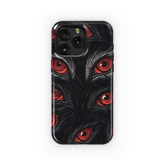 Samsung Galaxy A14 5G Crimson Eyes Fury Phone Case