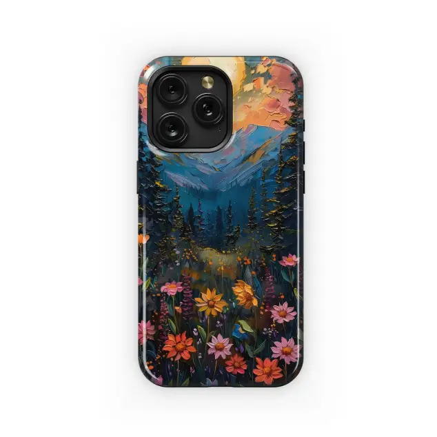 Samsung Galaxy A14 Impasto Moonlight Floral Landscape Art Phone Case