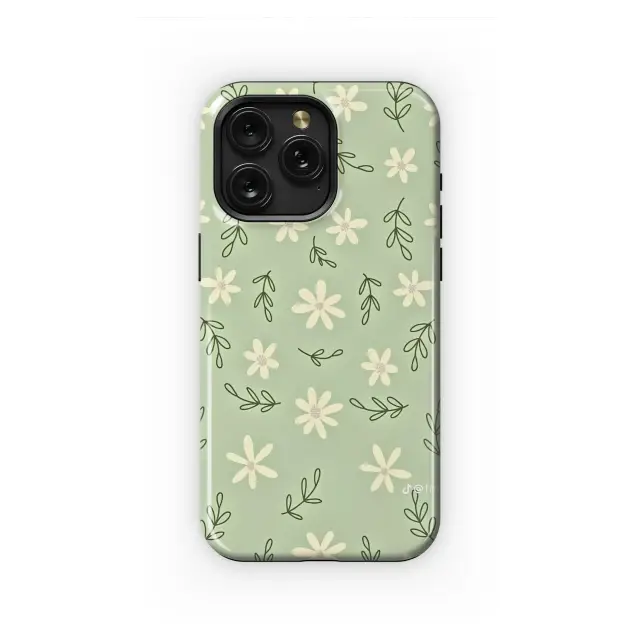 Samsung Galaxy A16 Gentle Blooms on a Sage Field Phone Case