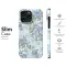 Samsung Galaxy A20e Vintage Blue Floral Pattern Phone Case - Image 7