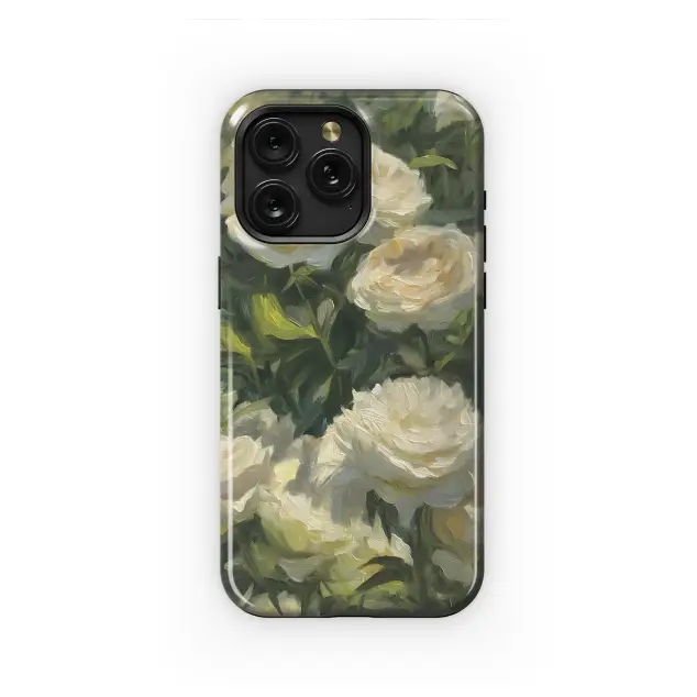 Samsung Galaxy A22 4G Creamy Rose Garden Phone Case