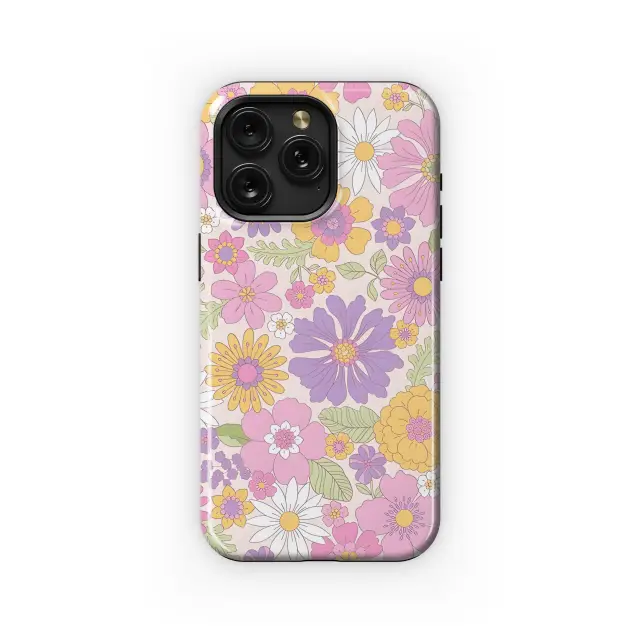 Samsung Galaxy A22 4G Retro s Floral Seamless Phone Case