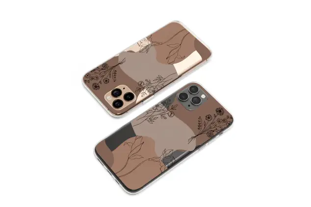 Samsung Galaxy A23 5G Clear Delicate Botanicals in Earth Tones Phone Case