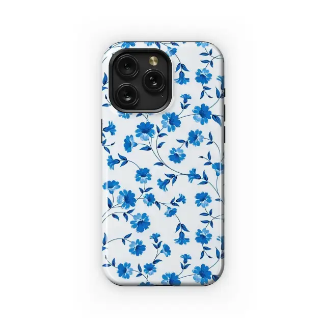 Samsung Galaxy A3 2016 Wandering Blue Porcelain Vines Phone Case