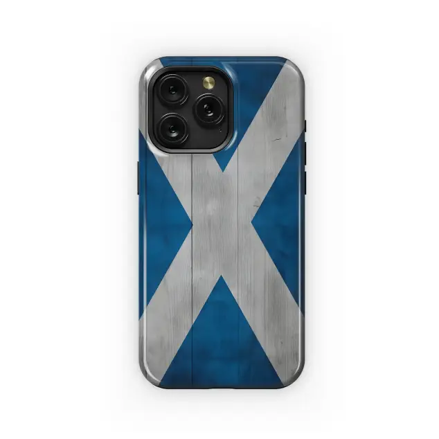 Samsung Galaxy A32 5G Scottish Saltire Wood Grain Phone Case