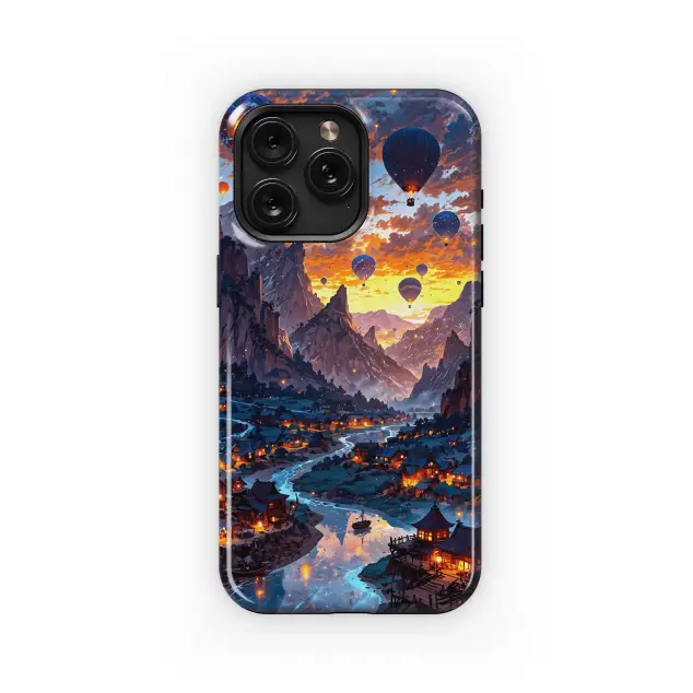 Samsung Galaxy A32 5G Sunset Hot Air Balloons Phone Case
