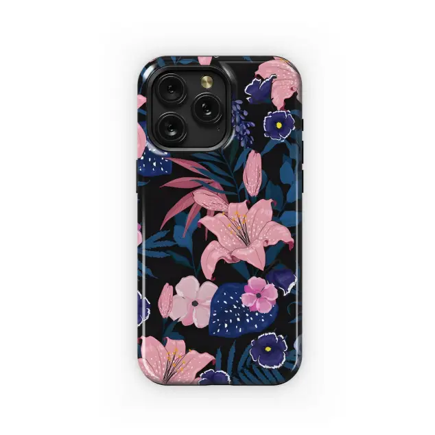 Samsung Galaxy A33 5G Midnight Tropical Floral Print Phone Case