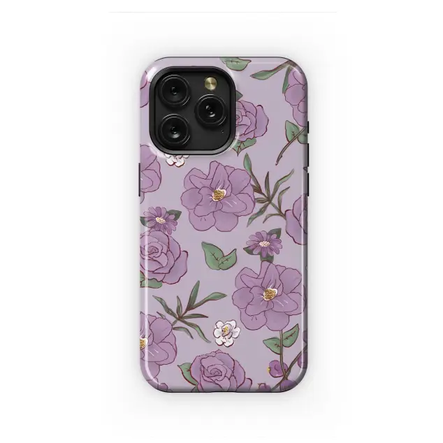 Samsung Galaxy A41 Enchanted Lavender Meadow Floral Art Phone Case