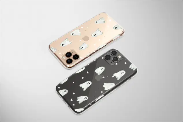 Samsung Galaxy A42 5G Clear A Sweet and Spooky Soiree Phone Case