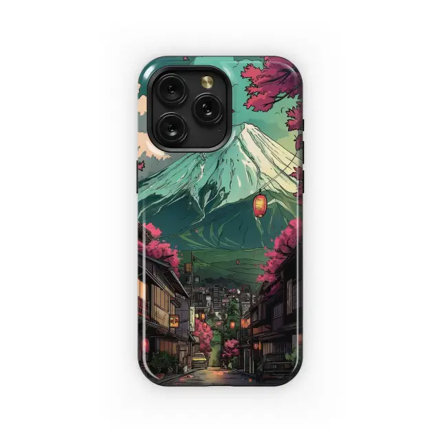Samsung Galaxy A42 5G Fuji Cityscape Art Phone Case