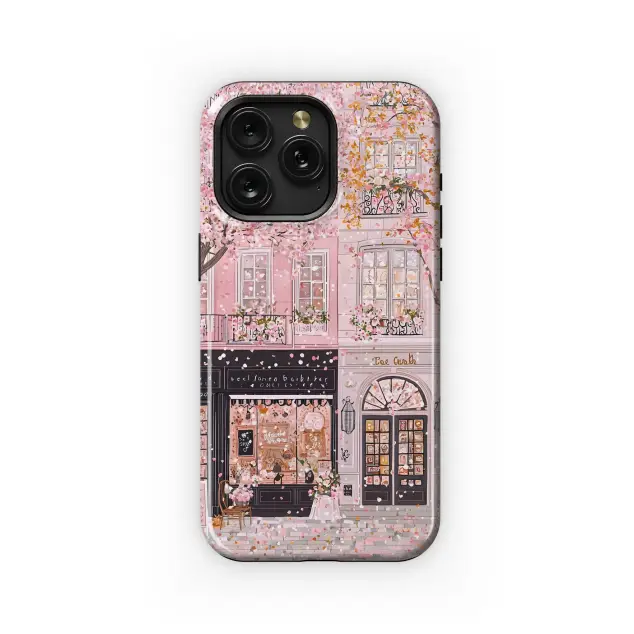 Samsung Galaxy A50 Pink Blossoms Paris Shop Phone Case
