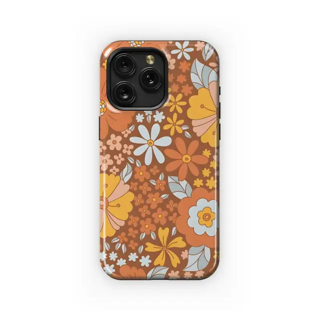 Samsung Galaxy A50s s Retro Groovy Floral Phone Case