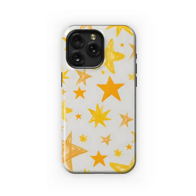 Samsung Galaxy A50s Golden Starry Night Phone Case