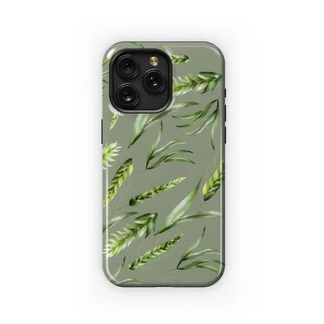 Samsung Galaxy A51 5G Green Wheat Watercolor Design Phone Case