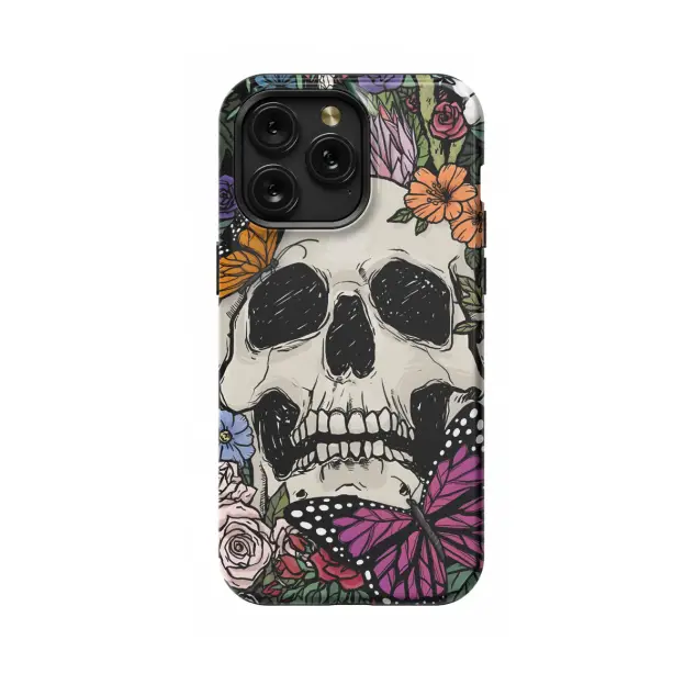 Samsung Galaxy A52 5G Vintage Butterfly Skeleton in Bloom Phone Case