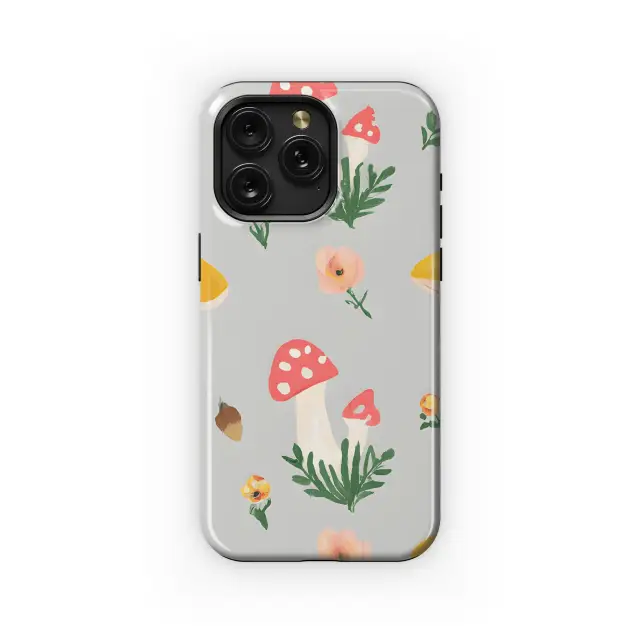 Samsung Galaxy A52s 5G Mushrooms and Flowers Phone Case