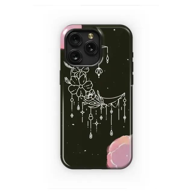 Samsung Galaxy A53 5G Lunar Blossom Through Rosy Clouds Phone Case