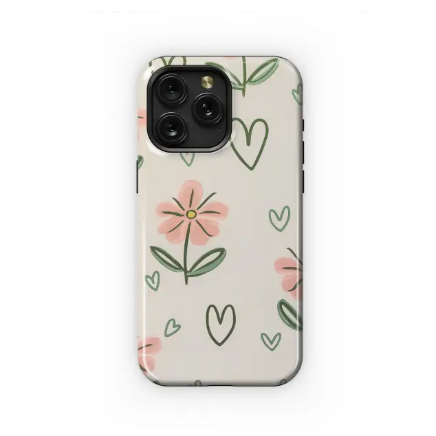 Samsung Galaxy A53 5G Scattered Hearts and Petals Phone Case