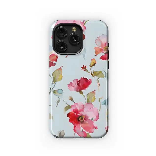Samsung Galaxy A6 2018 Abstract Floral Watercolor Phone Case