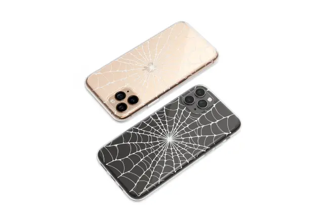 Samsung Galaxy A6 2018 Clear Gothic Web of Shadows Art Phone Case
