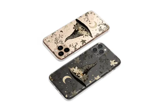 Samsung Galaxy A6 2018 Clear Witching Hour Autumn Moon Art Phone Case