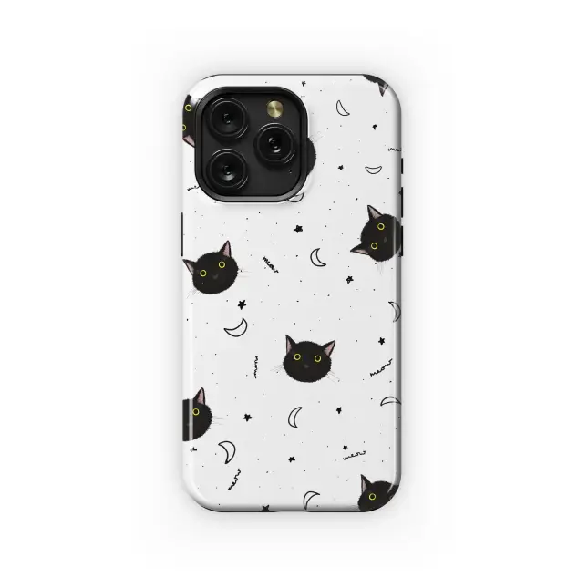 Samsung Galaxy A6 2018 Cosmic Kitties and Midnight Meows Phone Case