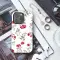 Samsung Galaxy A6 2018 Vintage Crimson Floral Whisper Phone Case - Image 3