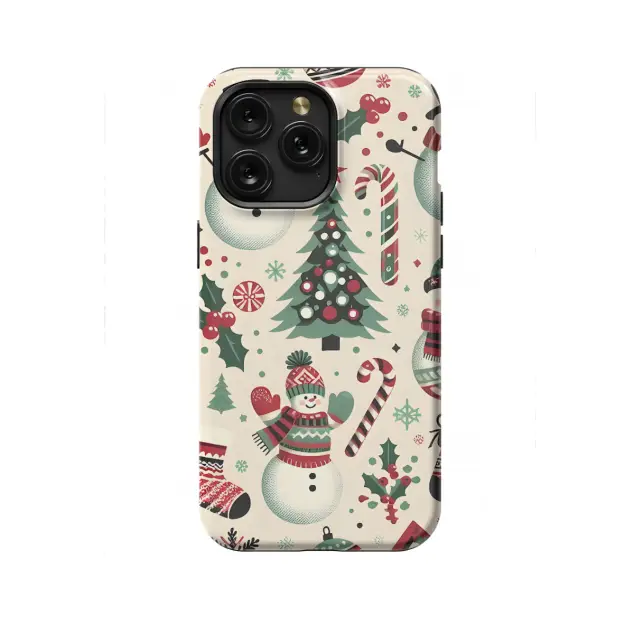 Samsung Galaxy A70 Snowman Cute Winter Snow Christmas Tree Phone Case