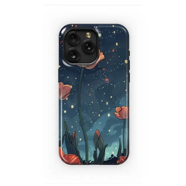Samsung Galaxy A71 4G Mystical Night Wildflowers Phone Case