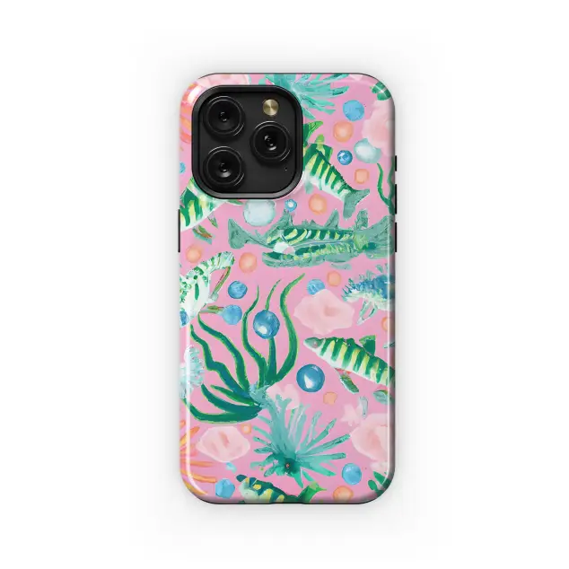Samsung Galaxy A71 Lilly-Style Watercolor Coral Reef Phone Case
