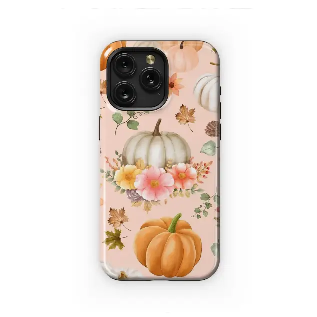 Samsung Galaxy A71 Watercolor Autumn Pumpkin Patch Medley Phone Case