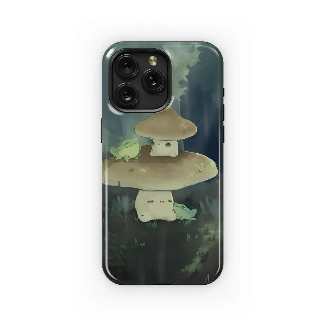 Samsung Galaxy A72 5G Mushroom Frogs Forest Fantasy. Phone Case