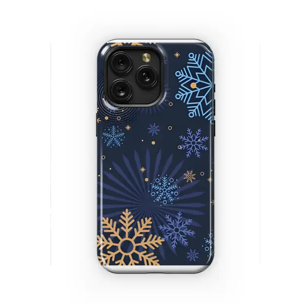 Samsung Galaxy A72 Winter Night Christmas Snowflakes Phone Case