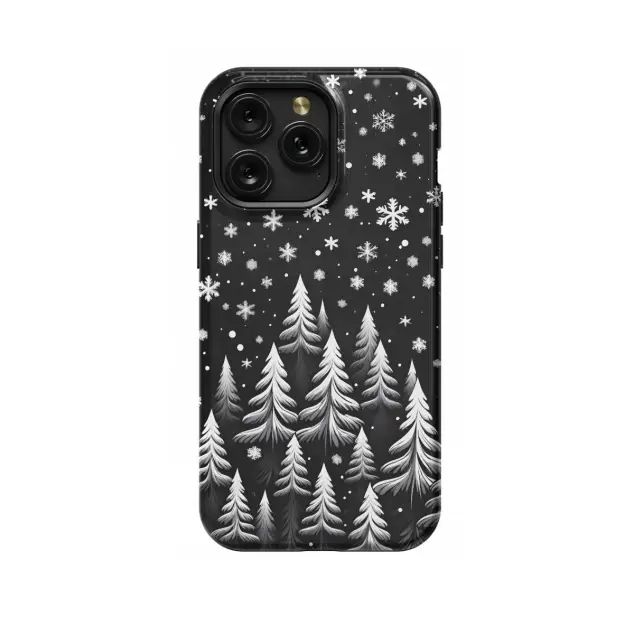 Samsung Galaxy A73 5G Winter Snowing White Christmas Tree Aesthetic Phone Case