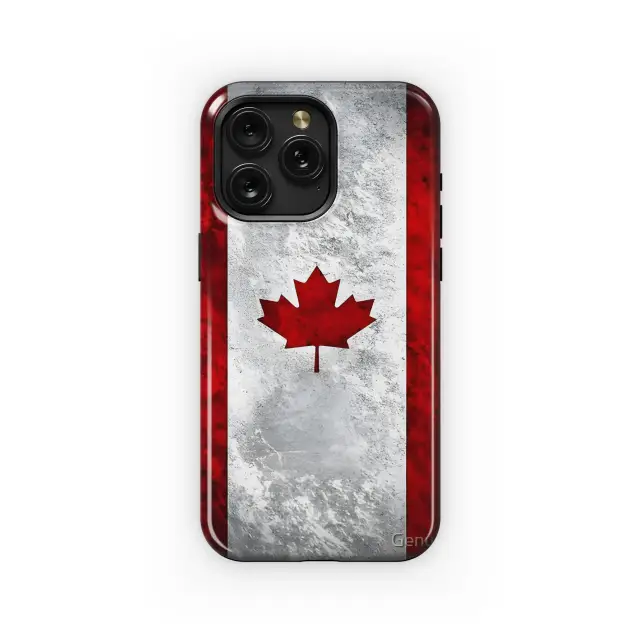 Samsung Galaxy A8 2018 Canadian grunge flag Phone Case