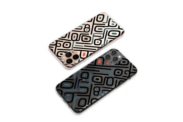 Samsung Galaxy J6 2018 Clear Urban Circuitry Abstract Art Phone Case