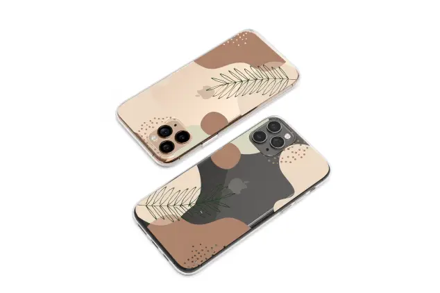 Samsung Galaxy M15 Clear Calm Forms in a Nocturnal Garden Phone Case