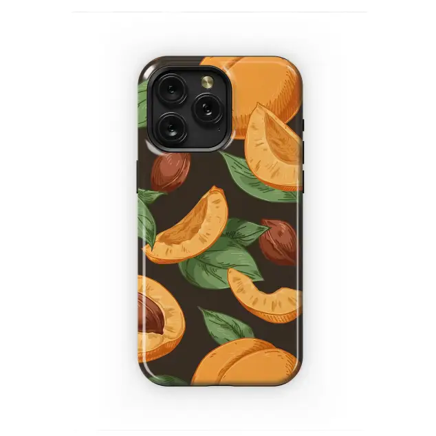 Samsung Galaxy Note 10 Plus 5G Vintage Apricot Fruit Pattern Botanical Illustration S S Phone Case