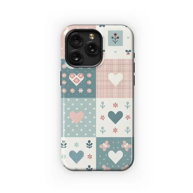Samsung Galaxy Note 20 Ultra Heart Floral and Geometric Shapes Phone Case
