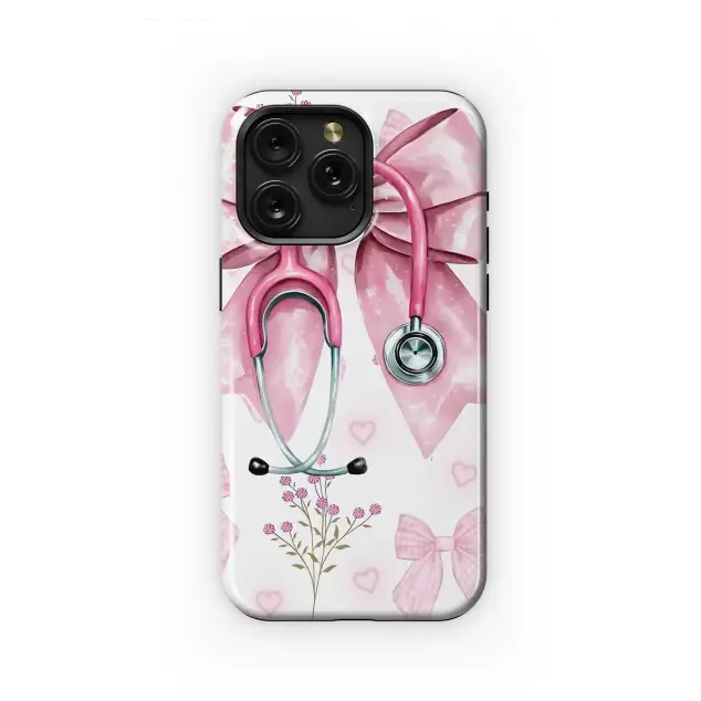 Samsung Galaxy Note 20 Ultra Heart of a Healer Pink Bow Phone Case